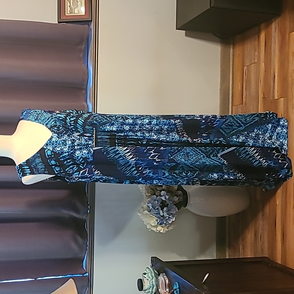 Catherine's Blue Patterned Maxi Dress